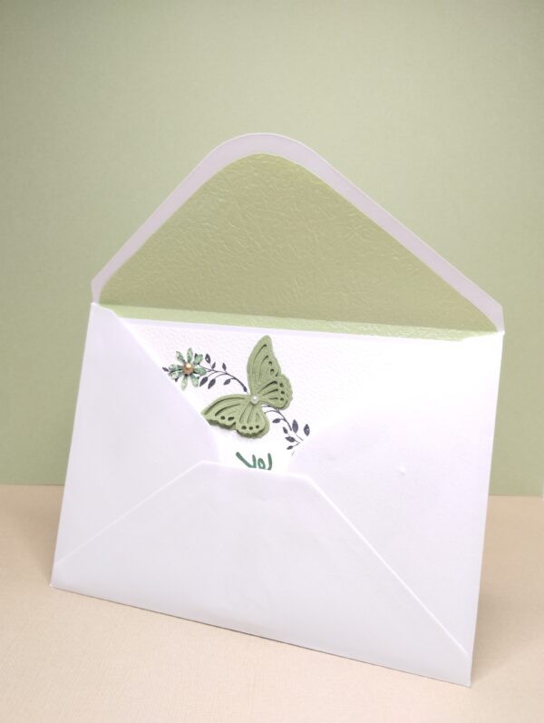 Carte "Bonne fête - papillon vert" – Image 3