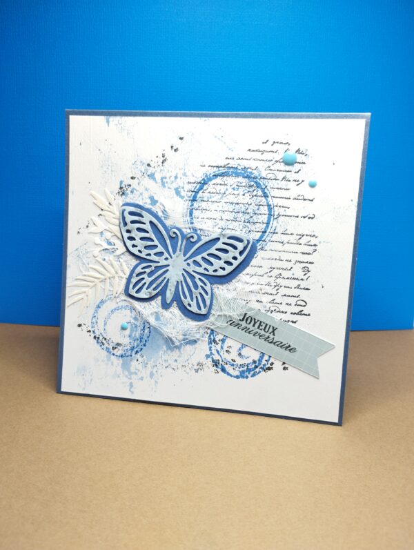 Carte "Papillon bleu"