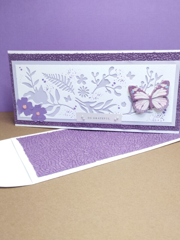 Carte "so gratiful - mauve" – Image 3