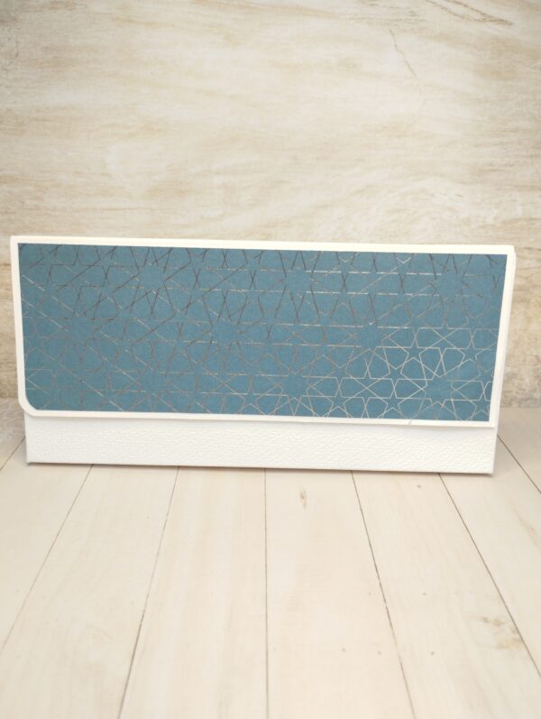 Pochette cadeau bleu-argenté – Image 5