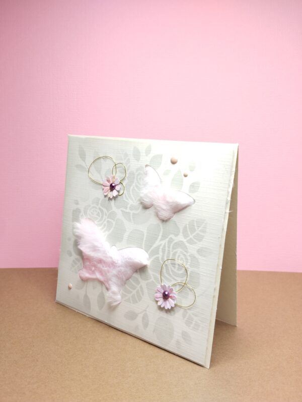 Carte papillon tout doux