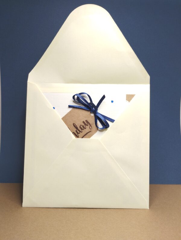Carte anniversaire fleur bleue – Image 2