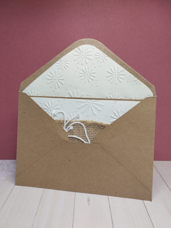 Carte fleur rafia – Image 4