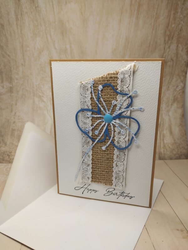 Rafia en fleur bleu – Image 3
