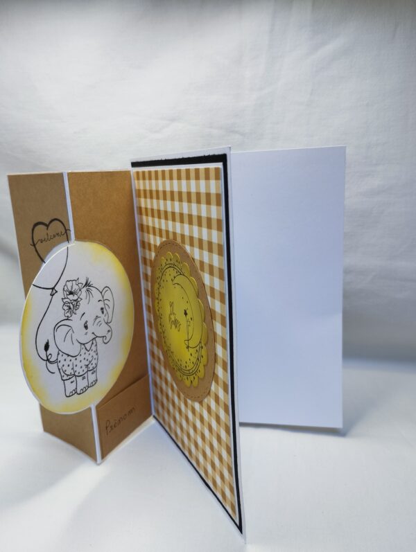 Carte Baby Eléphant jaune – Image 7
