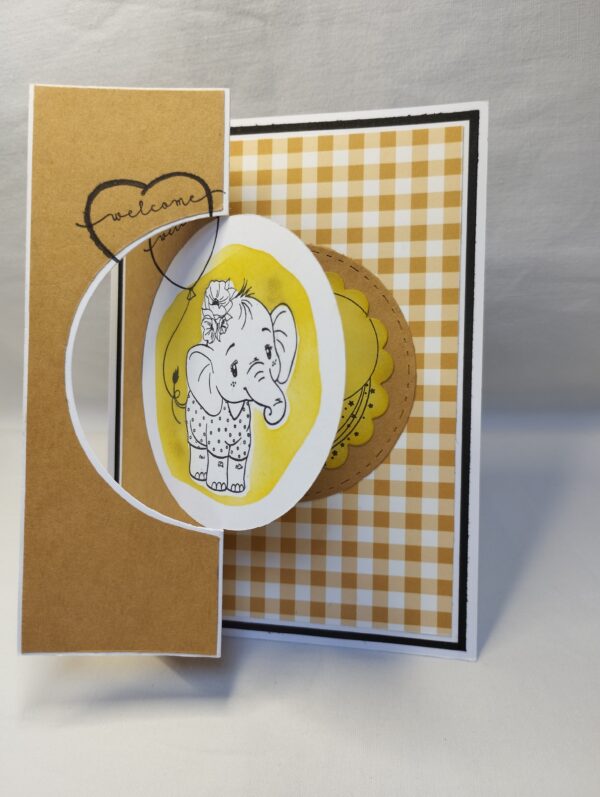 Carte Baby Eléphant jaune – Image 3