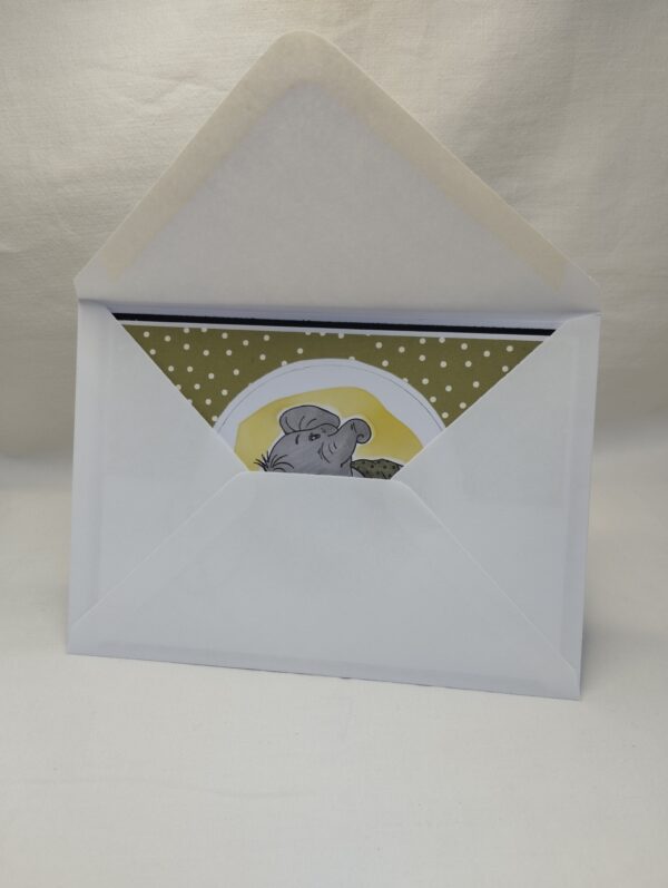 Carte Baby Eléphant vert – Image 5