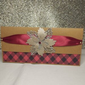 Poinsettia en rouge et noir